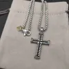 Necklace Designer For Women mens dy pendant DY Jewlery silver Retro cross Vintage luxury Jewelry Chains for men Necklaces birthday man boys party christmas Gift