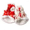 Dog Apparel Chinese Year Costume Tang Suit Winter Pet Clothes Pomeranian Maltese Poodle Bichon Schnauzer Clothing Coat