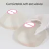 Breast Pad ONEFENG Triangle Shape Soft Comfortable Silicone Breast Forms Artificial Boobs Backside Deep Concave for Unisex 1800-2400g/Pair 240330