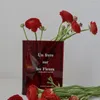 VASES BOOK VASE透明花クリエイティブアクリルクリアルーム装飾モダンな水耕栽培デスクトップ飾りギフト
