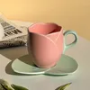 Кружки керамическая кофейная кружка цветочная чашка творческая форма с семьей и другом