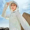 Damenjacken BOSIDENG Damen UPF 100 Sonnenschutzjacke Leichter Kapuzenpullover mit Reißverschluss zum Laufen im Freien und Gesichtsmaske B40525128