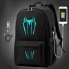 Designer Bag Halloween Lanboli Book Kid Backpack Usb Schoolbag Student Men Women And Casual Computer Music 2023 Glow-in-the-dark Ba Luntv