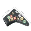 Putter Headcover Golf Head Covers With Skull Embroidered Club Magnetic Absorbed Golf Club Covers Stylish Protective Golf 240326