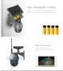 Y4A plus New Sound-light camera/ Sound control light LED camera /12000mA Sloar powered battery WIFI camera with solcar panels
