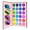 Schaduwpigment voor ogen Groen rood oogschaduwpalet Matte heldere glitter van schaduwen Shimmer oogmake-up pallet groot, meisjesschoonheid