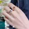 Designer Ring for Women 2024 White Diamond for Woman T1 Plated 18K Rose Gold Fashionable Thin Design With Diamond Inlay Classic Premium With Boxq7