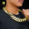 Hip Hop Jewelry Fashion And Heavy Super Big Necklace Gold Plated Chain Miami Cuban Link