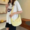 Sacos de noite ombro feminino sólido harajuku simples multifuncional estudante bolsas grande capacidade crossbody para adolescentes bolsa