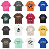 Rhude Shirt Mens T-shirts Poloshirt Shirt Spider 555 Womens T-shirt Imprimerie des vêtements de rue Patché Web Patché des sports d'été