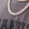 Anpassat pass Test VVS Moissanite Diamond Cuban Link Chain 13mm Hip Hop Halsband Män Sier smycken