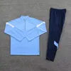 Hommes enfants 2 pièces maillot de football ensembles automne hiver à manches longues uniforme de football survêtement d'entraînement pour garçons mâle personnalisé 240315