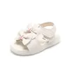 Sandalias verano estilo coreano bebé kawaii bowtie niñas zapatos para niños suela suave antideslizante infantil 1 año primeros caminantes 240321 entrega de gota ot964