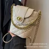 Umhängetaschen Lingge Chain Bag für Damen 2023 Neue Nischendesign-Einzelschulter-Umhängetasche, beliebt im Internet, High-End-Feel-Eimer H240401