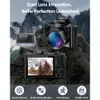 Superbes photos et vidéos avec notre appareil photo numérique 5K – Caméra de vlogging autofocus 64 MP pour YouTube, objectif selfie, zoom optique 5X, flash, écran tactile, antishake, carte 64 Go.