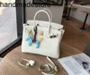 Läder bk handväska designer fransk sommarkrokodil mönster platinum väska kvinnor en axel messenger lyx