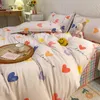 Checkerboard Bedding Set No Comforter Quilt Duvet Cover Pillowcase Flat Sheet Single Queen Size Polyester Bedclothes 240329