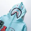 Толстовка с капюшоном A Bathing Ap MULTIFONTS SHARK FULL ZIP