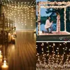 LED cordes USB puissance télécommande rideaux lumières fée nouvel an noël mariage maison fenêtre fête décor chaîne YQ240401