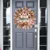 Decorative Flowers Easter Cute Wreath For Front Door With Faux And Eggs Gnome Winter Decoration 2024 Hanging