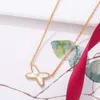 Elegant and Fashionable Temperament, Beautiful Rose, Gold, White, and Fritillaria, Crossed Necklace, High-quality X-shaped Clavicle Chain, Women's Pendant