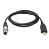 USB에서 캐논 암 마이크 레코딩 라인 USB 마이크 케이블 컨버터 스튜디오 오디오 케이블 연결 라인
