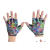 Cycling Gloves Qepae Bicycle Fl Finger Outdoor Semi - Short Half Equipment Drop Delivery Sports Outdoors Protective Gear Otypv