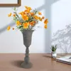 VASEメタルフラワーVase Pot Holder Jubulent Indoor Plant Bouquet Buwet Bud Candle装飾ダイニングテーブル装飾のための装飾