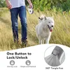 Dog Collars Walking Leash 13ft Heavy Duty Retractable Pet Leashes For Up To 110lbs Dogs One-Hand Brake