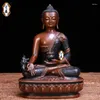 Estatuetas decorativas 3 peças # BOA Figura de Buda CASA Eficaz Talismã Proteção Tibetano Tantra Budismo Phra Sompo Sambo Estátua de Bronze