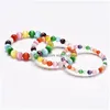 Perline Colorf Opal Bracciale Moda Donna Perline a mano Acquista consegna speciale Drop Otr6F