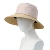 Chapeaux à large bord Chapeau de femme Mode Pêcheur Été Voyage Couverture solaire Visage Sun Beach Femmes Grand Designer Paille