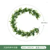 Fiori decorativi 180 cm Ghirlanda di eucalipto artificiale Rattan Decorazioni di nozze fai da te Arco Muro Sfondo Verde Appeso Vite Piante finte