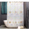 Shower Curtains 1pc Summer Beach Print Curtain Mat Waterproof EVA Bathroom Accessories Set Home Decor With Hook Mildew Proof