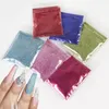 20 Bag10g iriserande bulkglitter för nagelpulver glänsande fina pigment dekoration manikyr leveranser diy polska tillbehör 240328