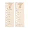 Blankets 2PCS Temperature Blanket Color Chart Wood Tool Wool Shade Organiser Card Portable Planner Easy Install