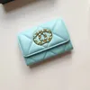 Mode Damen Kaviar Leder Brieftaschen Designer Geldbeutel Luxurys CC gesteppte Karteninhaber Münzversand Keychain Victorine Geschenk Key Beutel WOC Zipper Man Wallet Organizer