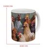 Tazas Taza de pollo para regalo de Navidad Taza de café divertida Regalos de gallo Amantes de los juegos de palabras