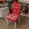 Housses de chaise housse de siège de noël décoration de fête joyeux pour la maison El
