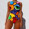 Ternos 2023 Sexy One Piece Swimsuit Womenwearwear Feminino Monokini Backless Monokini feminino