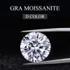 Components Promotion Moissanite Diamond with Gra Certificates D Vvs1 0.1ct20ct Cheapest Factory Price Free Shipping 100% Real Moissanita