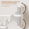 Hangers Suction Cup Folding Clothes Hanger Wall Mount Vacuum Drying Racks For Laundry Collapsible Pole Indoor