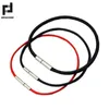 Cadena de 1,5/2/3 mm, pulsera negra y roja con hebilla de acero inoxidable adecuada para mujeres, hombres, mujeres, mujeres Q240401