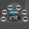 Relógios de mesa criativo digital projeção espelho despertador com carregador usb display led auto dimmer snooze recarregável inteligente para