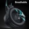 Hörlurar/headset x15Pro Professional Gamer Stereo Headmontered Headphone Computer Earpens Dynamic RGB Wired Earphones with Mic för PS4 PS3