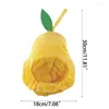 Cat Costumes Christmas Pet Hat Yellow Pear For Dogs Dress Up Supplies Lovely Winter Accessory