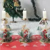 Bougeoirs 1pc Chandelier De Fer De Noël Père Noël Elk Étoile Flocon De Neige Arbre Décoration DIY Table De Noël Ornement Année Cadeau