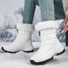 Fitness Shoes Women's Boots Winter Warm 2024 High Quality Ankle Snow Zipper Comfortable Waterproof Plush Hiking