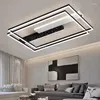 Taklampor Modern Rektangel LED Simple Luster Decor Chandeliers For Bedroom Living Room Restaurang Inomhusbelysning Fixtur