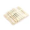 Forks 50/100PCS Disposable Bamboo Fruit Fork Dessert Cocktail Set Party Home Household Decor Kitchen Tableware Supplies